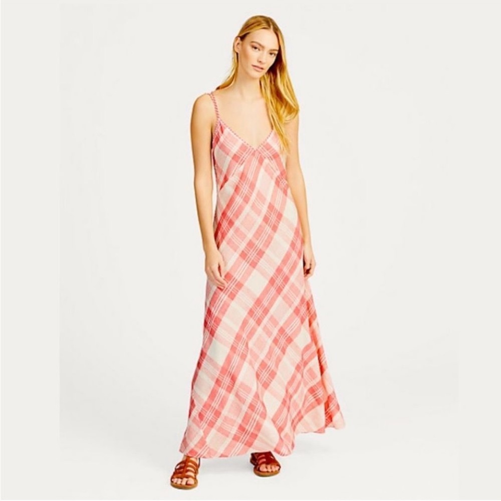 Polo Ralph Lauren Plaid Gingham Maxi Dress. Size 2.